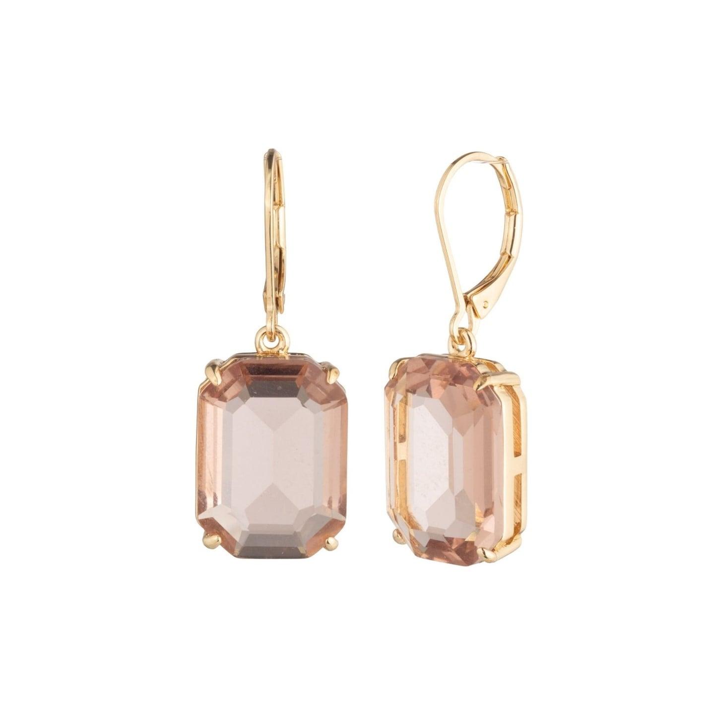 RALPH LAUREN Lauren Ralph Lauren Gold & Rose Drop Earrings by COGGLES