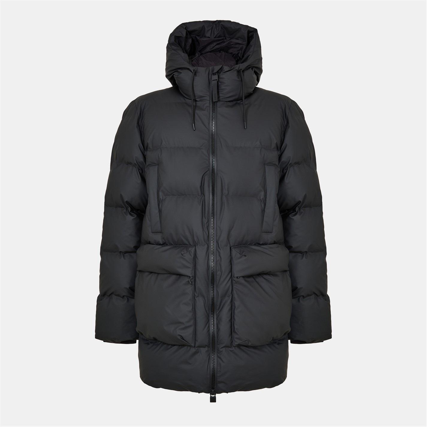 Rains Alta Long Puffer Cargo Jacket by COGGLES