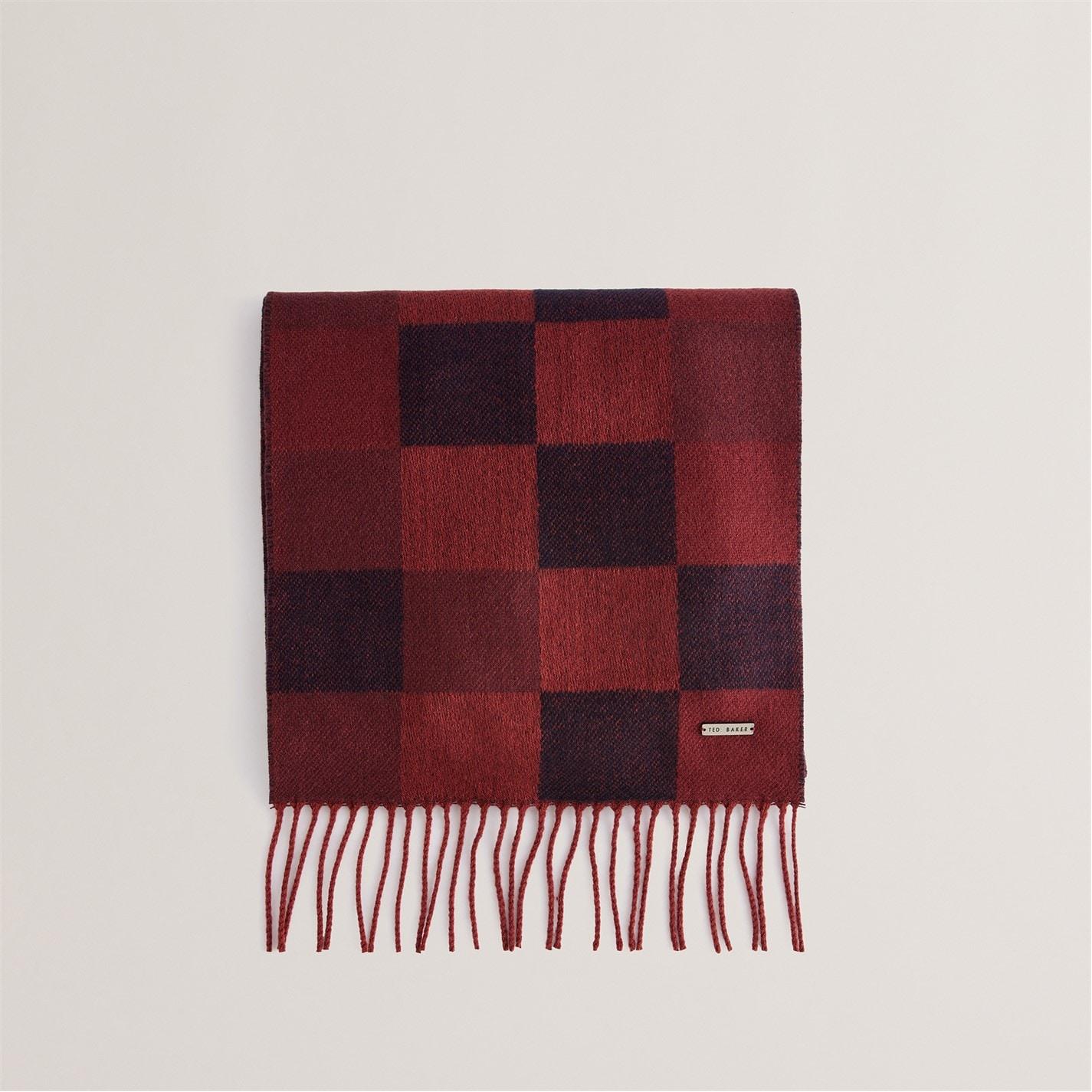 Ted Baker Ted Grid Check Scarf Ld54 by COGGLES