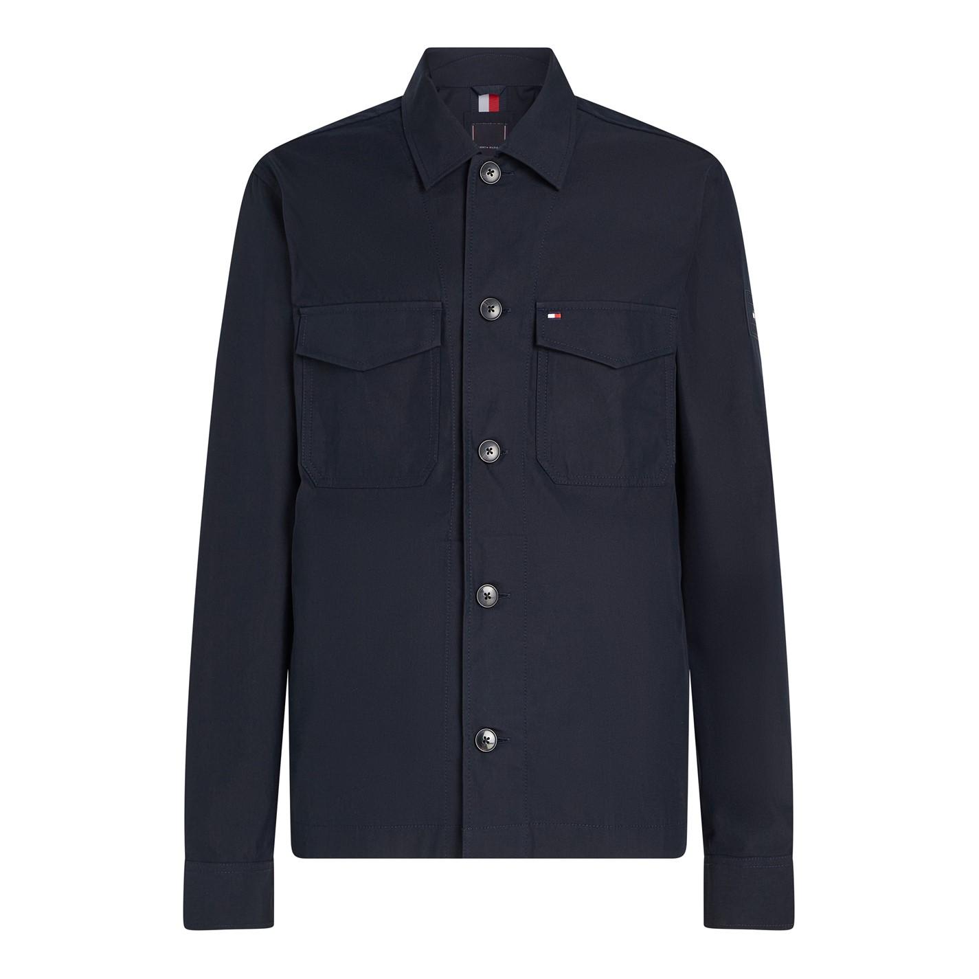 Tommy Hilfiger COTTON NYLON SHIRT JACKET by COGGLES Tommy Hilfiger COTTON NYLON SHIRT JACKET by COGGLES