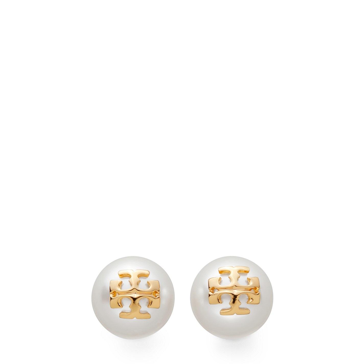 Tory Burch Jewellery Kira Pearl Stud Earrings by COGGLES