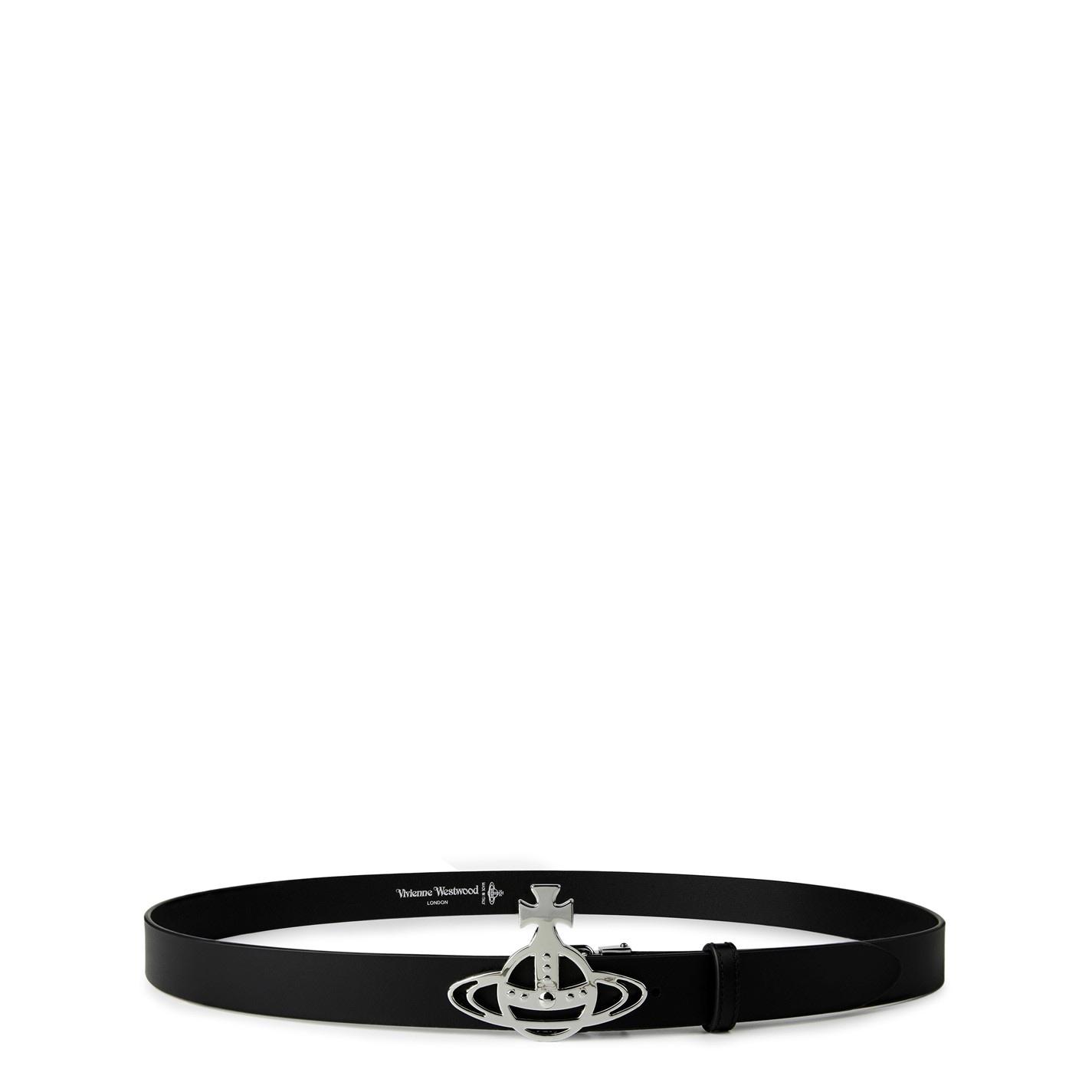 VIVIENNE WESTWOOD Women's Small Line Orb Leather Buckle Belt by COGGLES VIVIENNE WESTWOOD Women's Small Line Orb Leather Buckle Belt by COGGLES