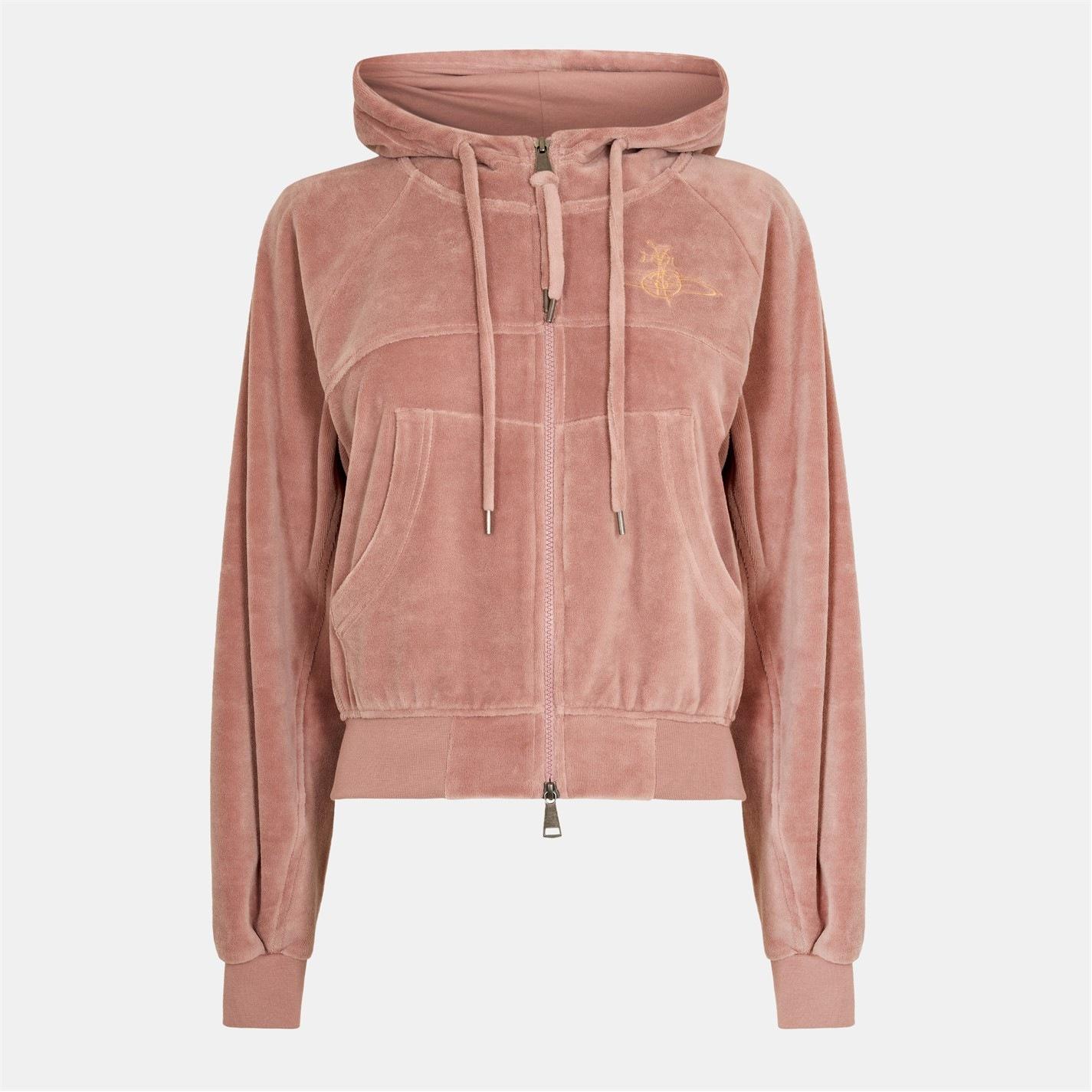 VIVIENNE WESTWOOD Women's Viv Velour Zip Hoodie by COGGLES