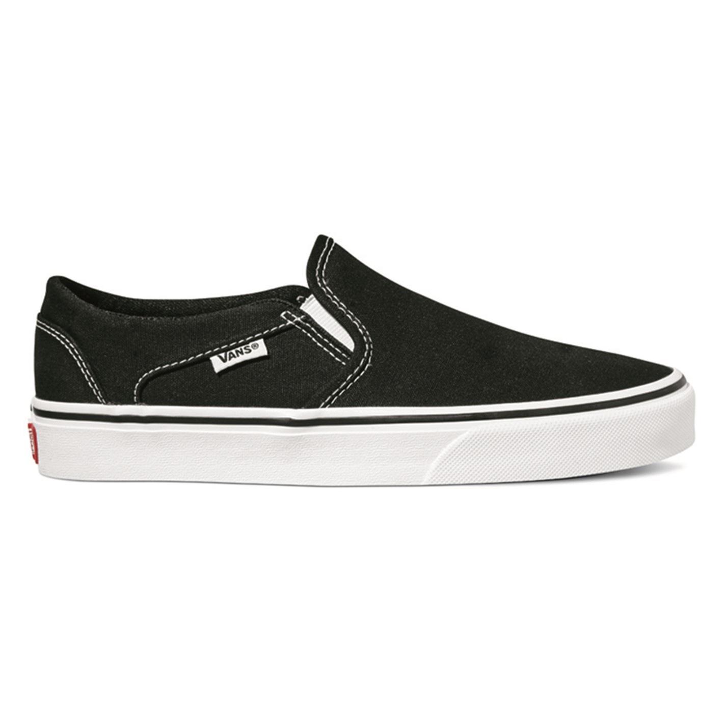 Vans Asher Slip On Canvas Trainers Womens by COGGLES