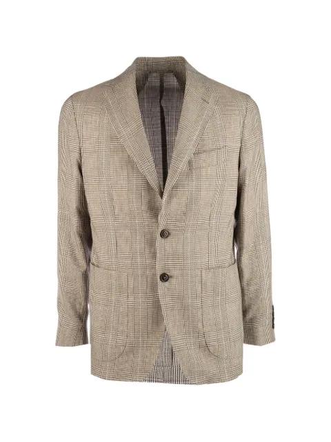 single-breasted checked blazer by COLAMARINO