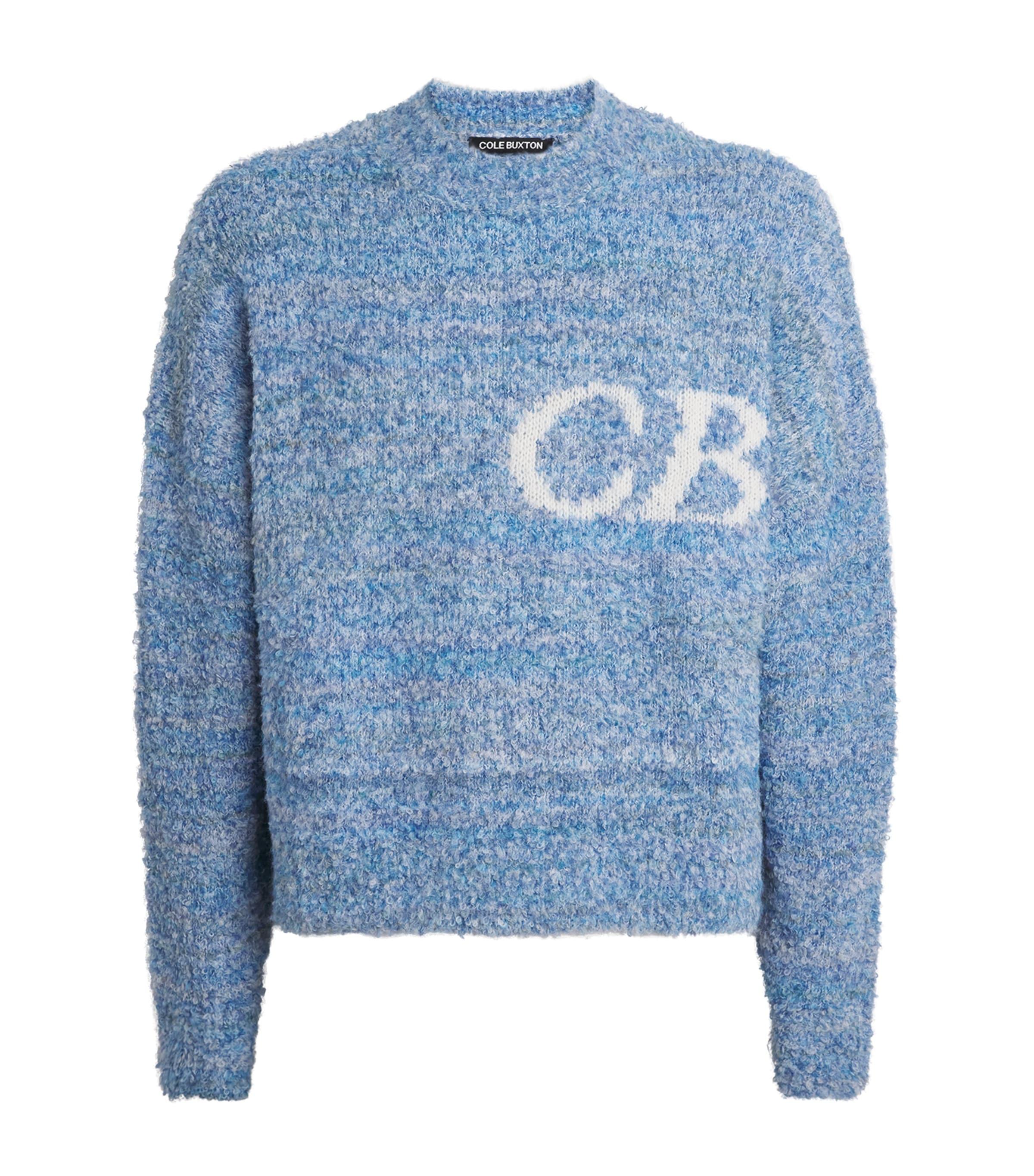 COLE BUXTON Bouclé Logo Sweater by COLE BUXTON