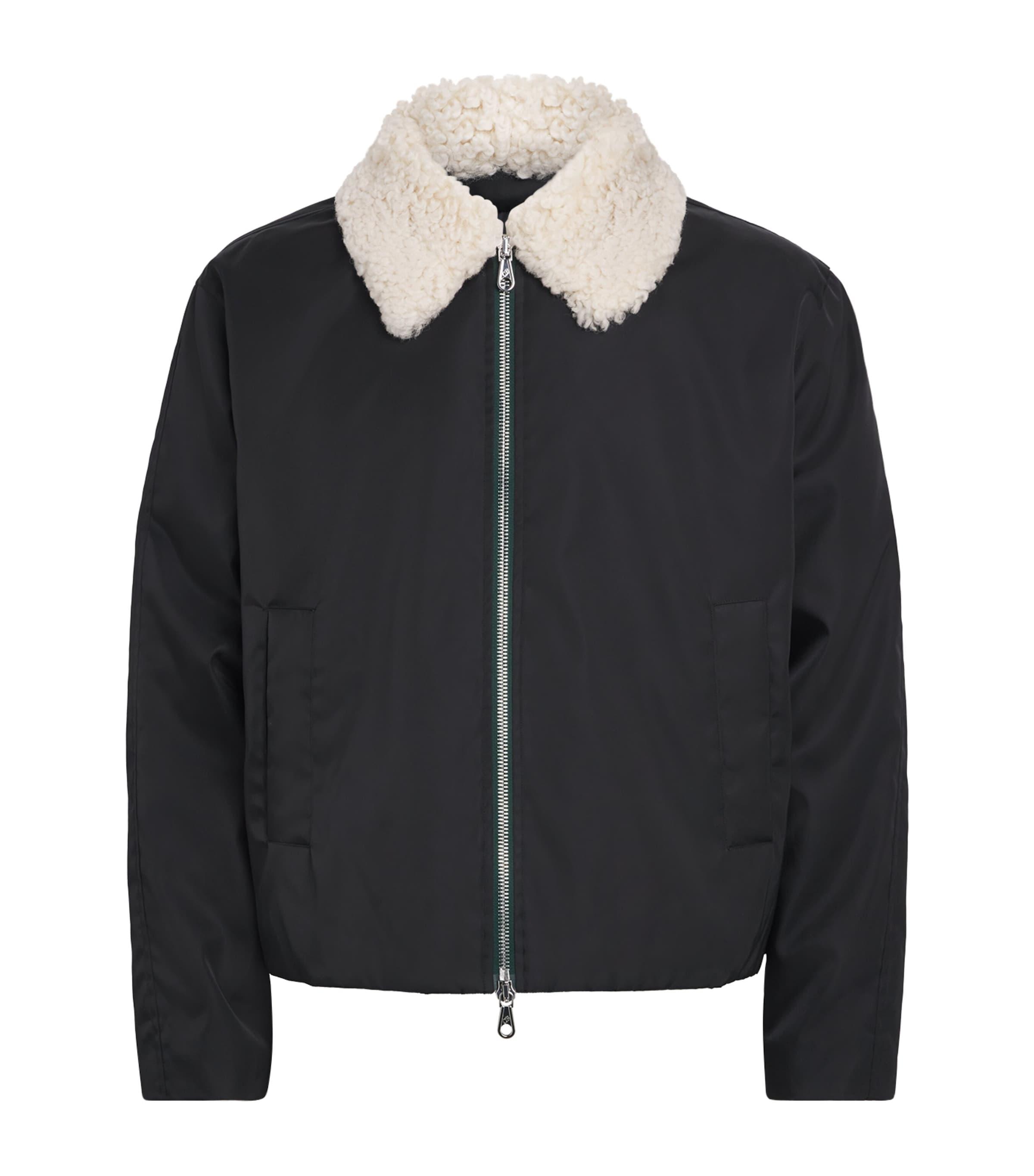 COLE BUXTON Faux Fur-Collar Bomber Jacket by COLE BUXTON