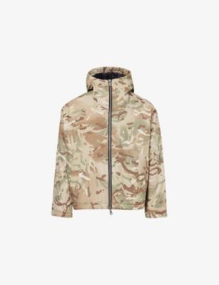 Camouflage-Print Hooded Cropped Woven Parka by COLE BUXTON
