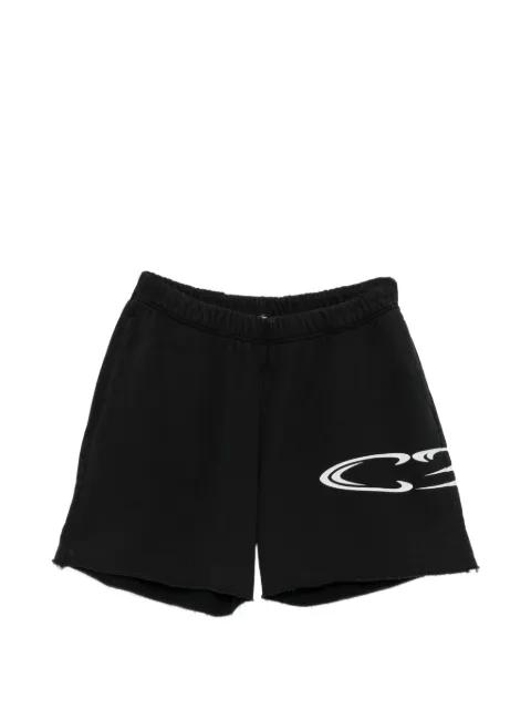 Cb Surf Decal logo-print shorts by COLE BUXTON