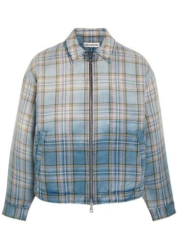 Checked cotton jacket by COLE BUXTON