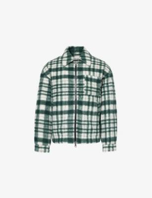 Checked overshirt brushed jacket by COLE BUXTON