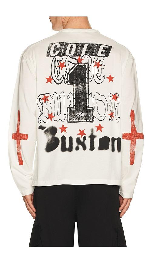 Cole Buxton Long Sleeve T-shirt in White by COLE BUXTON