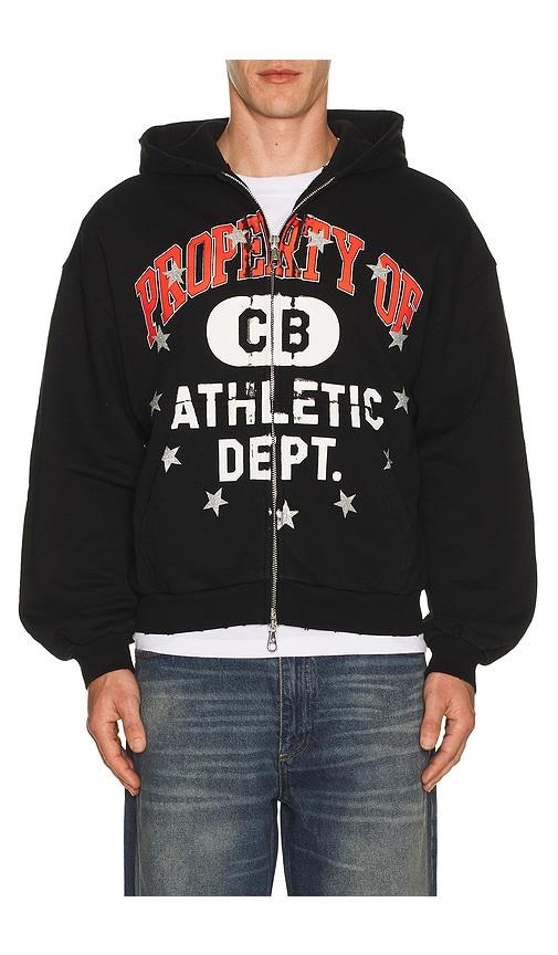 Cole Buxton Property Of Zipped Hoodie in Black by COLE BUXTON