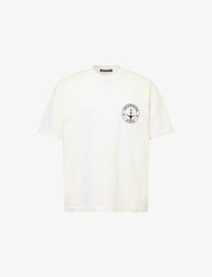 Crewneck Logo-Print Cotton T-shirt by COLE BUXTON