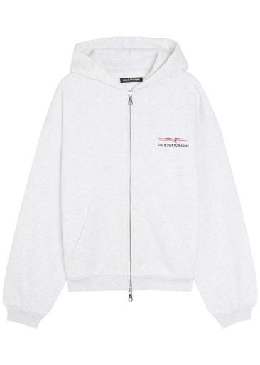 Hooded printed cotton sweatshirt by COLE BUXTON