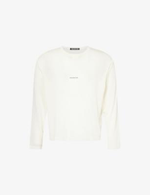 Mini-Logo Sheer Long-Sleeve Woven T-Shirt by COLE BUXTON