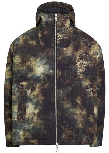 Padded printed shell jacket by COLE BUXTON