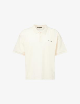 Semi-Sheer Embroidered-Logo Cotton-And-Silk Polo Shirt by COLE BUXTON