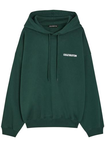 Sportswear hoodied printed cotton sweatshirt by COLE BUXTON