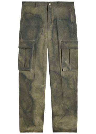 Washed straight-leg cargo trousers by COLE BUXTON