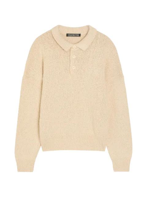 button-up knitted sweater by COLE BUXTON