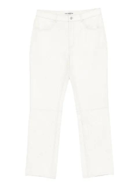 cracked-finish trousers by COLE BUXTON