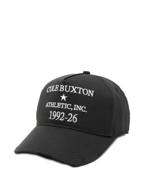 embroidered distressed baseball cap by COLE BUXTON