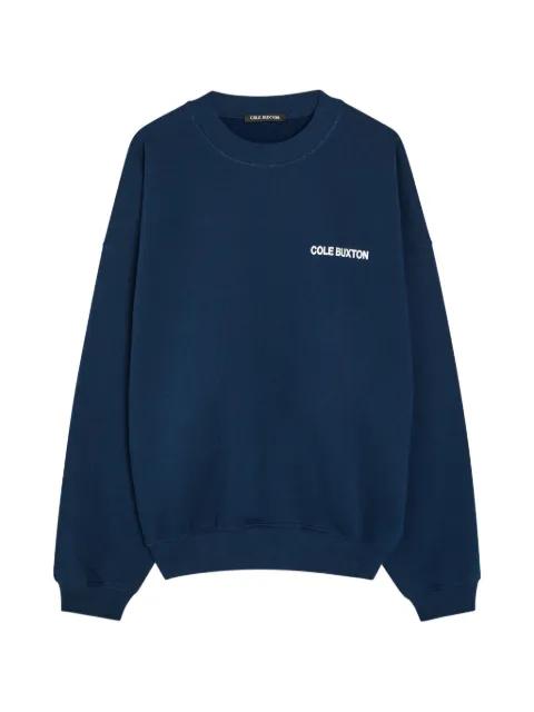 logo-print crew-neck sweatshirt by COLE BUXTON