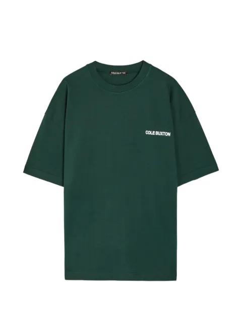logo-print drop-shoulder T-shirt by COLE BUXTON