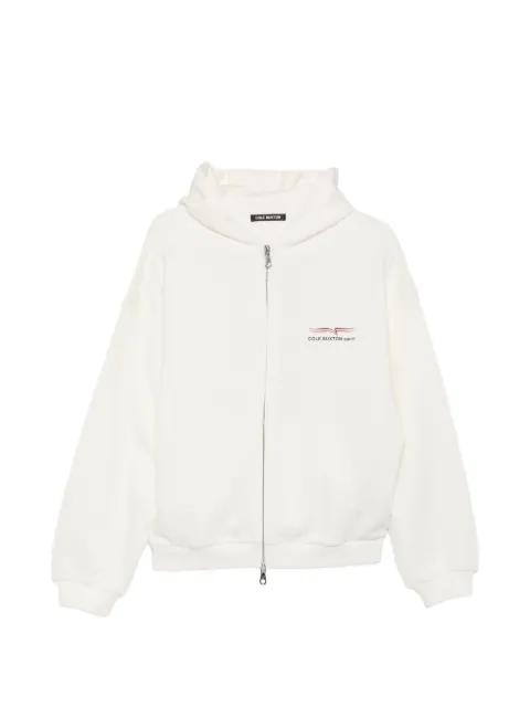 logo-print zip-up hoodie by COLE BUXTON
