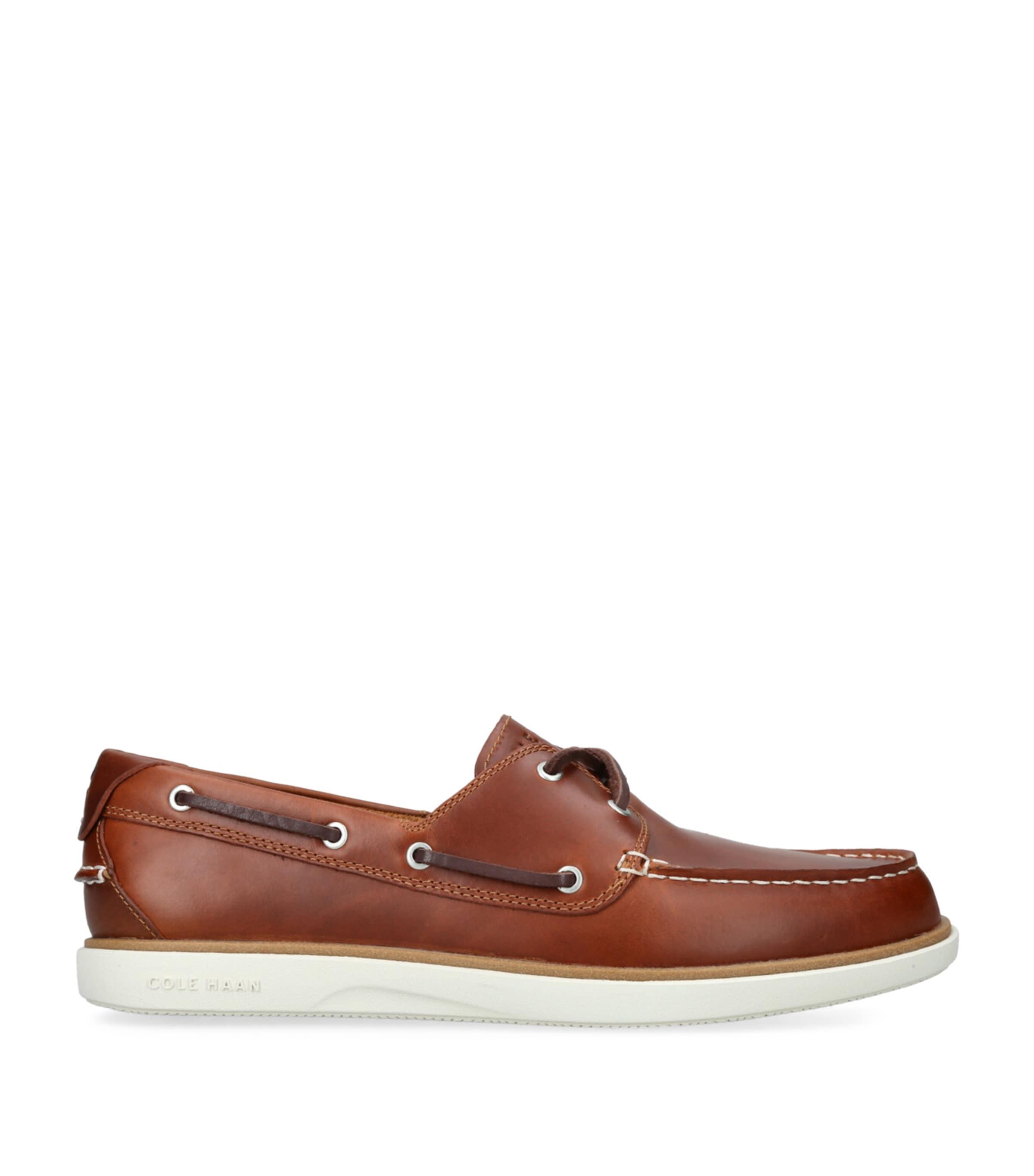 Cole Haan Leather GrandPrø Windward Boat Shoes by COLE HAAN