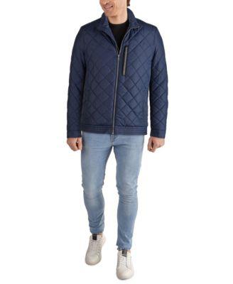 Cole Hann Men's Diamond Quilt Jacket with Faux Sherpa Lining by COLE HAAN Cole Hann Men's Diamond Quilt Jacket with Faux Sherpa Lining by COLE HAAN