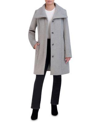 Convertible Collar Button Up Coat by COLE HAAN
