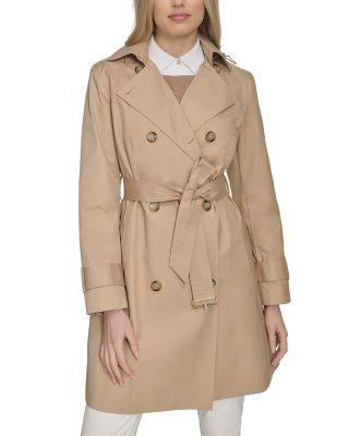 Hooded Trench Coat by COLE HAAN