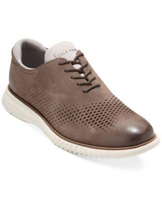 Men's 2.ZERØGRAND Lace-Up Laser Wingtip Oxford Shoes by COLE HAAN