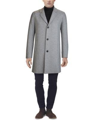 Men's Melton Classic-Fit Topcoat by COLE HAAN