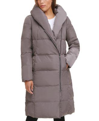 Women's Signature Asymmetrical Pillow-Collar Down Puffer Coat by COLE HAAN Women's Signature Asymmetrical Pillow-Collar Down Puffer Coat by COLE HAAN