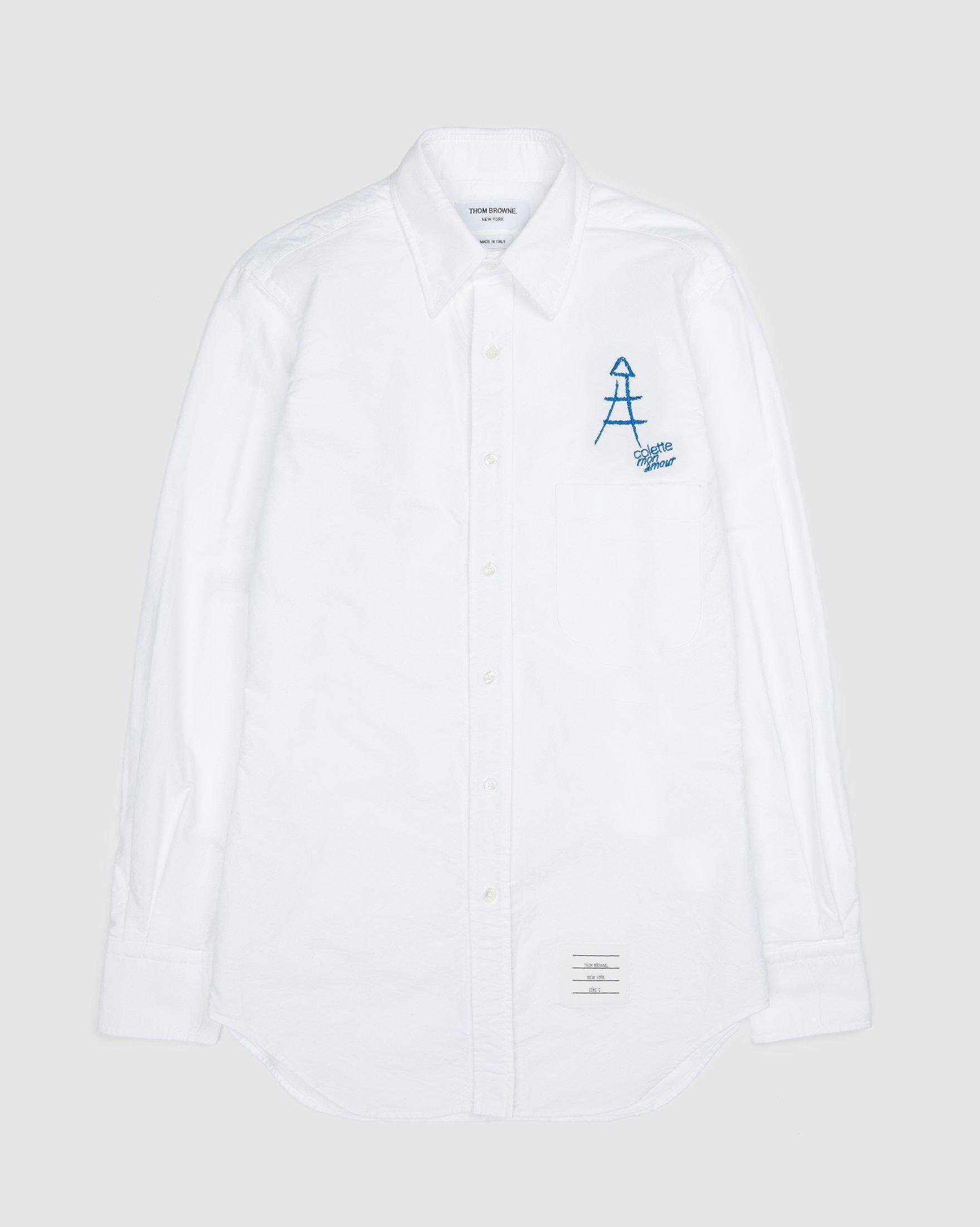 White Eiffel Classic Shirt by COLETTE MON AMOUR X THOM BROWNE