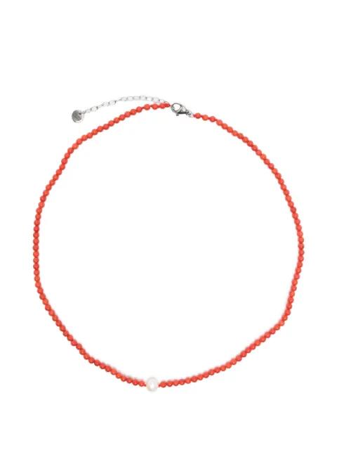 beaded pearl-detail necklace by COLLANINE COLORATE