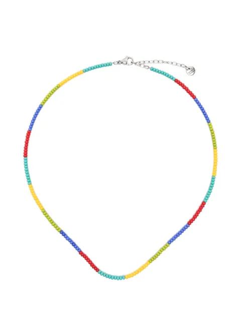 colorblock beaded necklace by COLLANINE COLORATE