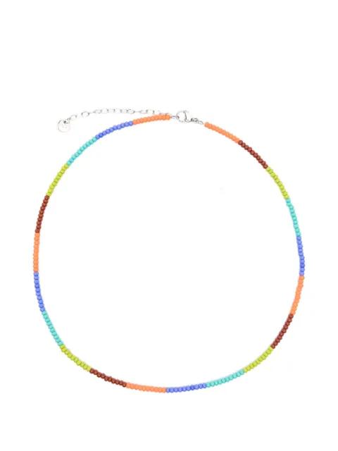 mini colorblock beaded necklace by COLLANINE COLORATE