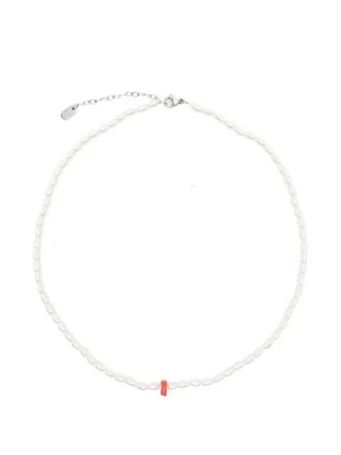 pearl coral necklace by COLLANINE COLORATE