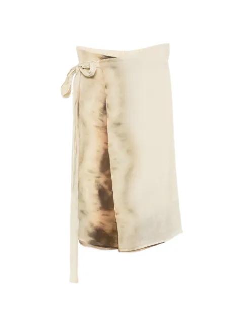 Argis tie-dye wrap midi skirt by COLLECTION PRIVEE?