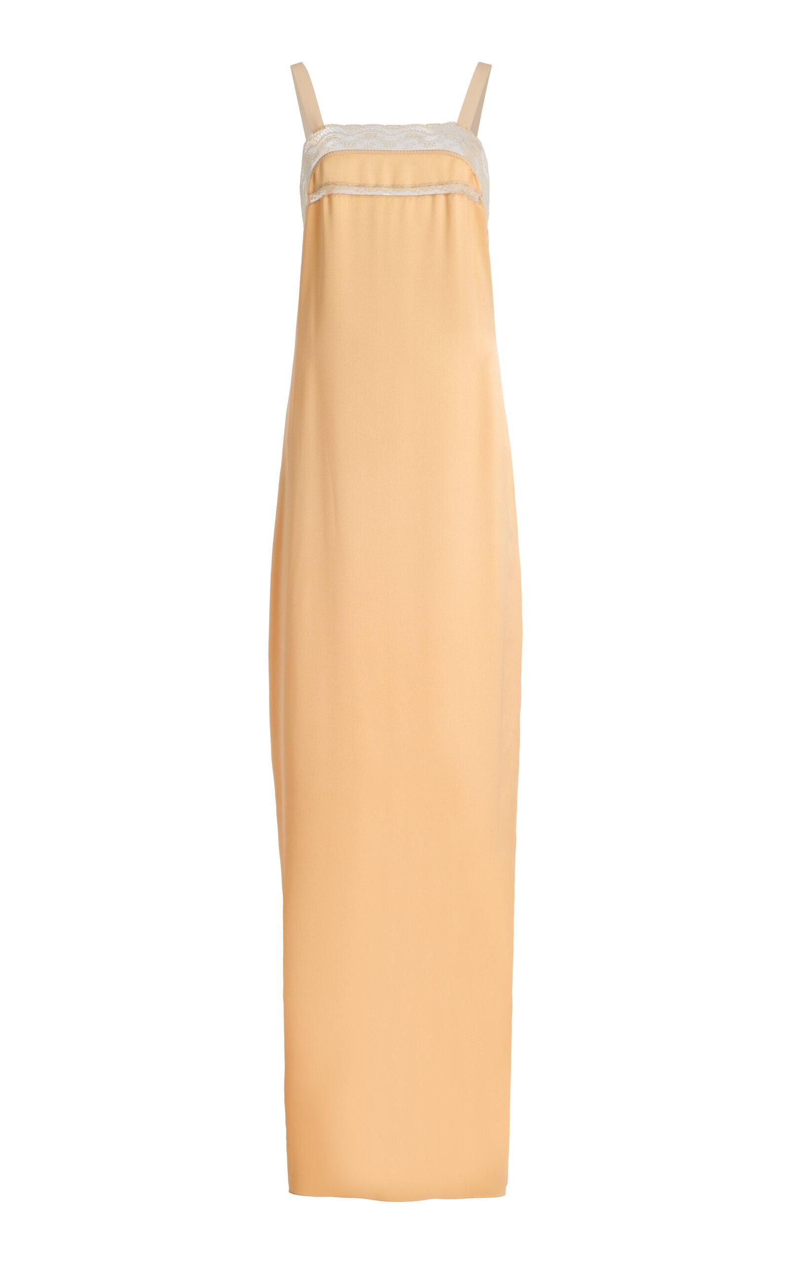 COLLEEN ALLEN Lace-Trimmed Silk Maxi Dress - Moda Operandi by COLLEEN ALLEN