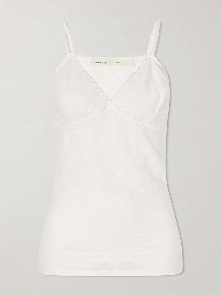 Floral Vintage mesh tank by COLLEEN ALLEN