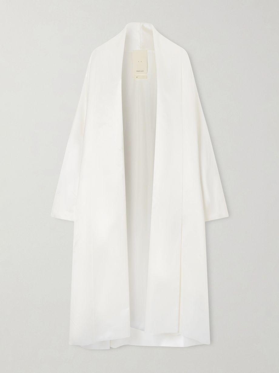Silk duchesse-satin coat by COLLEEN ALLEN