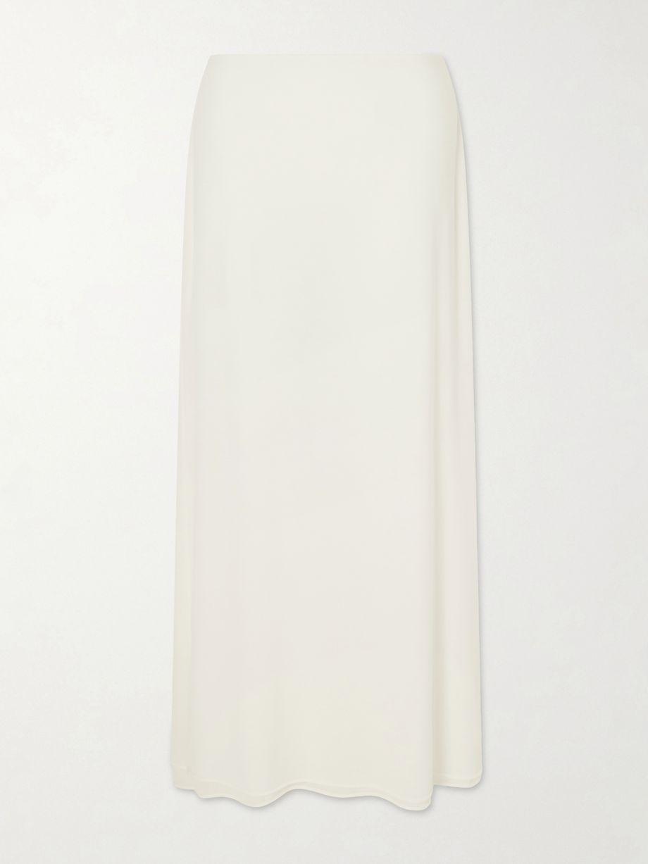 Stretch TENCEL™, silk and cashmere-blend maxi skirt by COLLEEN ALLEN
