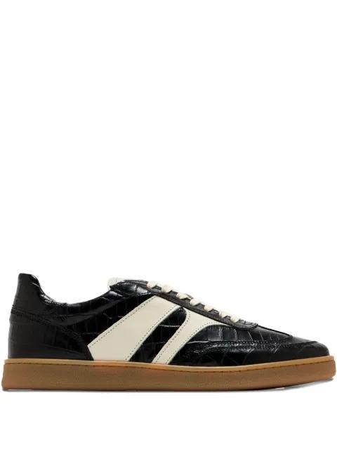 Pillar Court III crocodile-effect panelled sneakers by COLLEGIUM