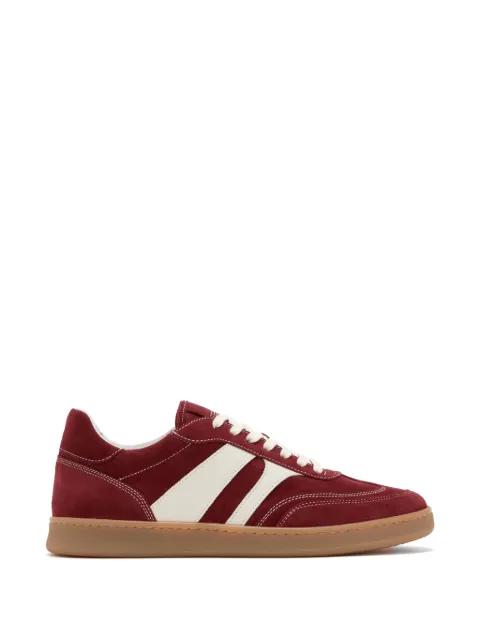 striped lace-up sneakers by COLLEGIUM
