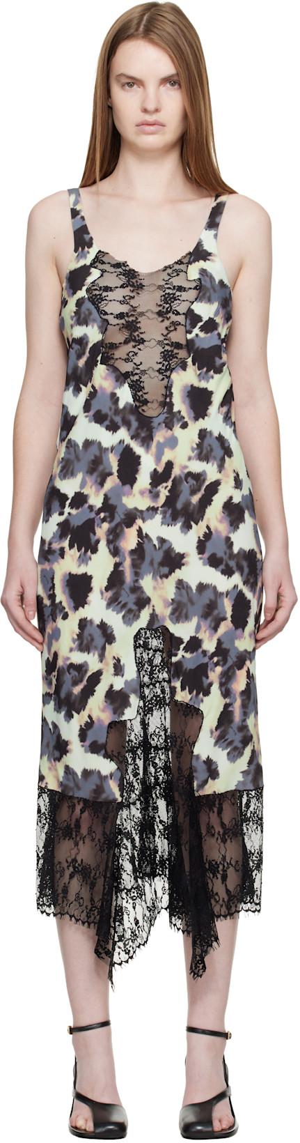 Multicolor Anemone Midi Dress by COLLINA STRADA